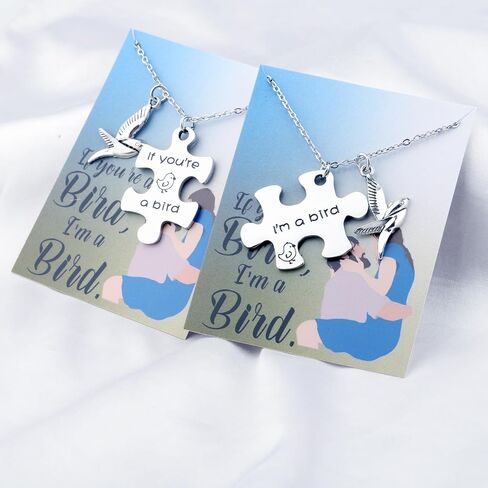 SEIRAA If You're A Bird I'm A Bird Keychain The Notebook Movie Jewelry Couple Keychain GiftF-9PBI in Saudi Arabia
