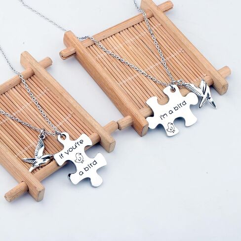 SEIRAA If You're A Bird I'm A Bird Keychain The Notebook Movie Jewelry Couple Keychain GiftF-9PBI in Saudi Arabia