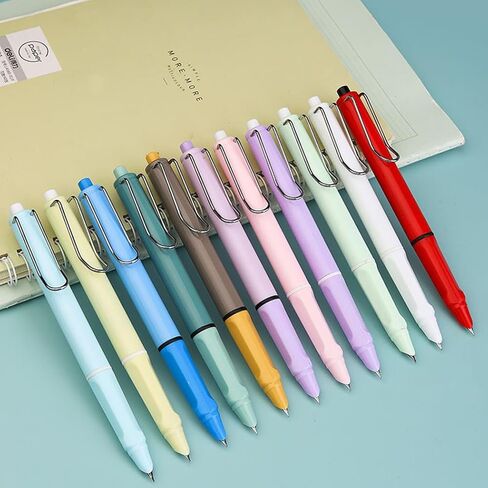 6 Pieces Refillable & Retractable Fountain Pen, Extra Fine Nib 0.38mm(Contrast Colors) in Saudi Arabia