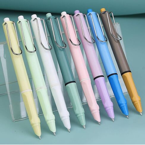 6 Pieces Refillable & Retractable Fountain Pen, Extra Fine Nib 0.38mm(Contrast Colors) in Saudi Arabia