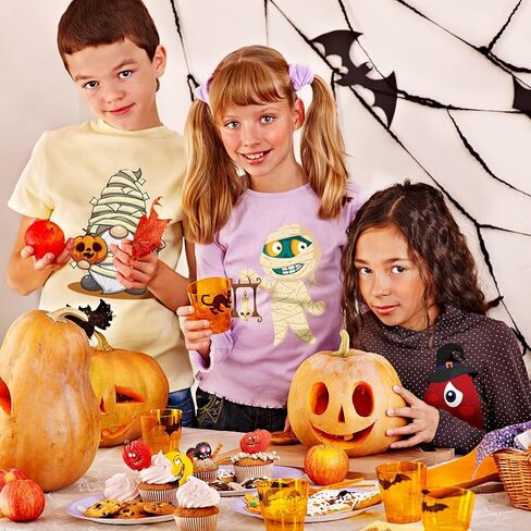 60 Pcs Halloween Iron on Heat Transfer Stickers Halloween Iron on Patches Gnome Pumpkin Ghost Witch Iron on Decals Halloween Iron on Vinyl Designs for T Shirt Pillow Cover DIY in Saudi Arabia