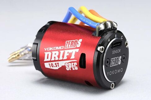 محرك Yokomo Zero-S Drift بدون فرش (10.5 طن) (أحمر) Yokym-S105DRA in Kuwait