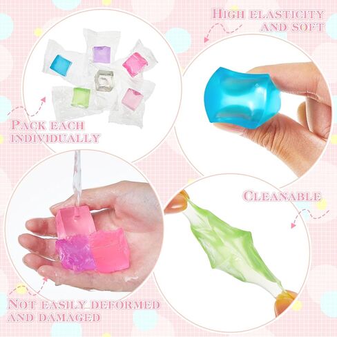 Poen 30 pcs كرات الإجهاد تململ ألعاب مكعب ألعاب تململ الإجهاد كرات المكعب الحسية 0.98 × 0.98 بوصة للبالغين هدايا الحفلات والألوان العشوائية (لون المعكرون) in Saudi Arabia