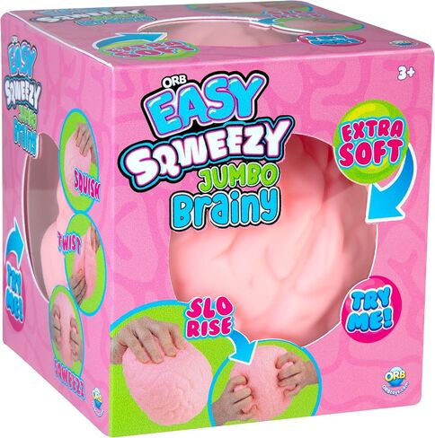 Orb Easy Sqweezy Jumbo Brainy - اضغط على هذا الدماغ الكبير والممتع والبطيء والبطيء والدماغ الناعم الإضافي للتخفيف in Saudi Arabia