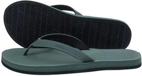 شبشب نسائي نباتي من Indosole ESSNTLS [نعل إطار معاد استخدامه، دعم قوس من المطاط الطبيعي، حزام ENVRO، مقاوم للماء] in Kuwait