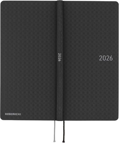 Hobonichi Techo 2026 Weeks – Paper Series: Black Gingham (English, Tall & Slim, January Start) in Saudi Arabia