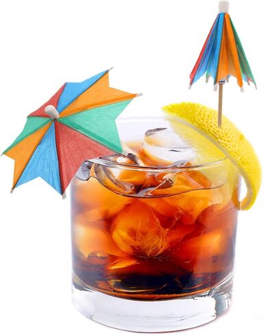 BLUE TOP Cocktail Umbrella Parasol Picks 4 Inch Pack 50pcs,Drink Umbrella Toothpicks for Drink&Food, Decorative toothpicks for Children's Day Party,Hotel, Restaurant,Tiki Bar,Hawaiian Party,Labor Day in Kuwait