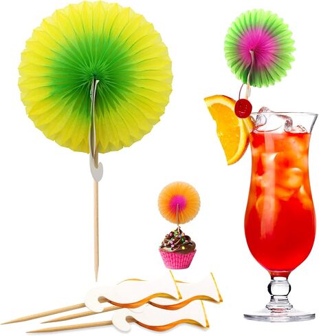 BLUE TOP Cocktail Umbrella Parasol Picks 4 Inch Pack 50pcs,Drink Umbrella Toothpicks for Drink&Food, Decorative toothpicks for Children's Day Party,Hotel, Restaurant,Tiki Bar,Hawaiian Party,Labor Day in Kuwait