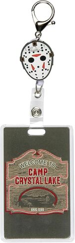يوم الجمعة 13th Camp Certal Lake Retractable Badge Badge Lanyard Horror Jason Voorhees Mask in Saudi Arabia