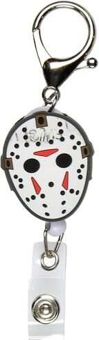 يوم الجمعة 13th Camp Certal Lake Retractable Badge Badge Lanyard Horror Jason Voorhees Mask in Saudi Arabia