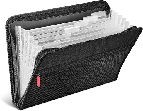 Staples TRU RED Accordion File, 7-Pocket, Letter Size, Black (TR51818) in Saudi Arabia