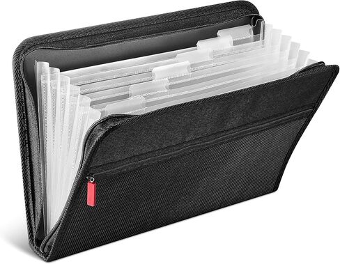 Staples TRU RED Accordion File, 7-Pocket, Letter Size, Black (TR51818) in Saudi Arabia