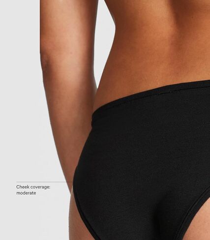 Victoria's Secret PINK Cotton Cheekster, 5 Pack Panties for Women, Gingerbread, X-Small in Saudi Arabia