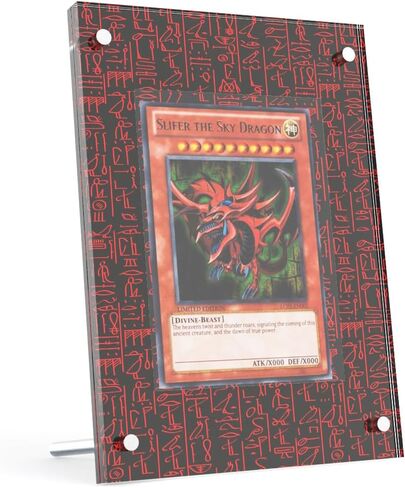 3 عرض بطاقات الإله المصرية ، متوافق مع بطاقات Yugioh Slifer/Obelisk/RA ، إطارات مجموعة الأسطوريات الأكريليك TCG (العرض الثلاثي) in Saudi Arabia