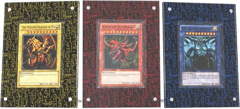 3 عرض بطاقات الإله المصرية ، متوافق مع بطاقات Yugioh Slifer/Obelisk/RA ، إطارات مجموعة الأسطوريات الأكريليك TCG (العرض الثلاثي) in Saudi Arabia