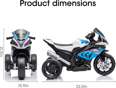 [2025 تم ترقيته] دراجة نارية كهربائية BMW 12V المرخصة لـ Alphakids ، و 3 إلى 3 إلى 5 سنوات ، وخفيفة الوزن ، وسهلة الركوب مع العكس ، والمصباح الأمامي ، والقرن ، و MP3/USB ، وتصميم مستقر آمن (Charm Red) in Kuwait