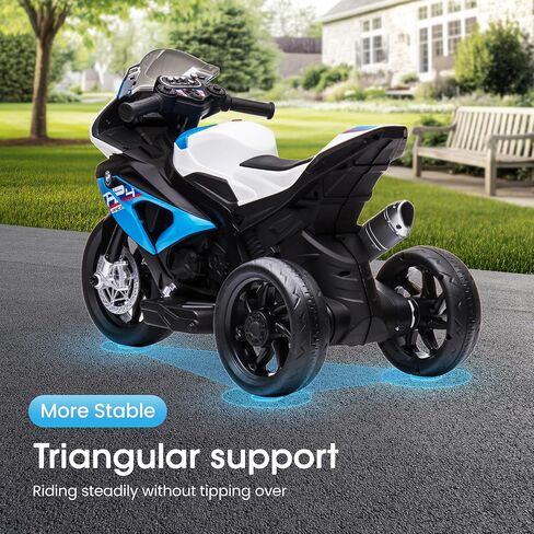[2025 تم ترقيته] دراجة نارية كهربائية BMW 12V المرخصة لـ Alphakids ، و 3 إلى 3 إلى 5 سنوات ، وخفيفة الوزن ، وسهلة الركوب مع العكس ، والمصباح الأمامي ، والقرن ، و MP3/USB ، وتصميم مستقر آمن (Charm Red) in Kuwait
