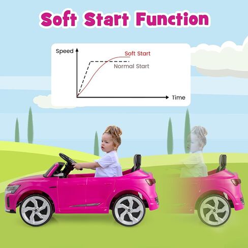 Costzon 12V Kids Ride On Car Audi SQ8 ، ركوب التحكم عن بُعد على لعبة ، سيارة كهربائية تعمل بالبطارية مع تعليق الربيع ، الموسيقى وسرعات 3 ، قرن ، مصابيح LED ، هدية للفتيات الفتيات 3+ (أبيض) in Kuwait