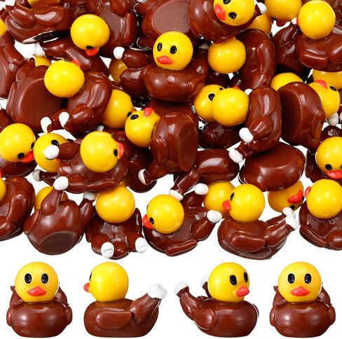 Soulchen 100 حزمة عيد الشكر راتنجات صغيرة تركيا بطة التماثيل الصغيرة تمثال بطة صغيرة الجزء الأكبر ديكور الديك الرومي لأسطح المكتب كعكة الموقد الخريف الخريف عيد الشكر هدية هدية ديكور. in Saudi Arabia