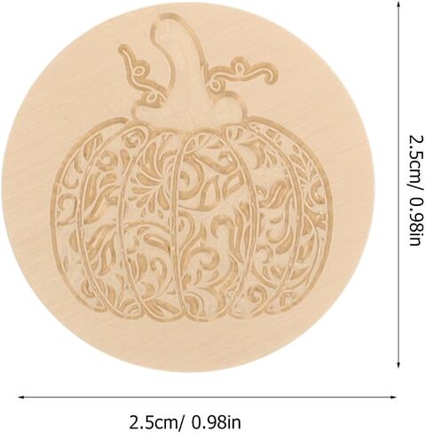 Pumpkin Wax Seal Stamp, 25mm Halloween Pumpkin Pattern Wax Sealing Stamp Head, NO Handle, for Fall Thanksgiving Party Invitations Envelopes Cards in Saudi Arabia
