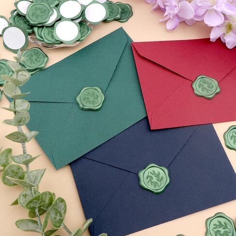 ملصقات ختم شمع الزيتون فرع ، 60pcs الصنوبر الأخضر للاصطدام ملصقات غلاف لاصق ، رائع للهدية ، دعوة الزفاف ، بطاقة المعايدة ، ديكور عيد الميلاد in Kuwait