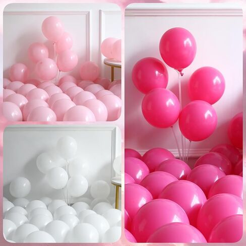 Breast Cancer Awareness Balloon Arch Kit, 136PCS Breast Cancer Awareness Month Decorations with Foil Pink Ribbon Balloons Explosive Star Balloon and Pink Ribbon Banner for Community Activities Party in Saudi Arabia