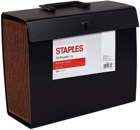 Staples 895843 Vertical Case File Letter Size Black (11147BLK) in Saudi Arabia