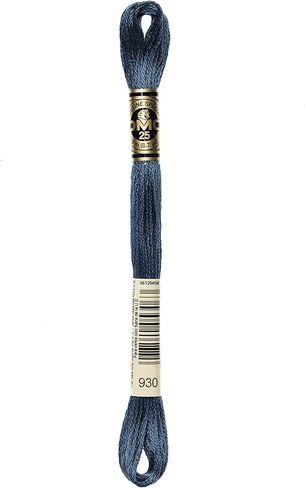 DMC 117-930 6 Strand Embroidery Cotton Floss, Dark Antique Blue, 8.7-Yard in Saudi Arabia