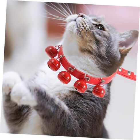 Pet Cat Dog Collar مقود مع حزام حبل حمراء متين in Kuwait