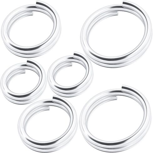 4pcs 925 Sterling Silver Split Jump Ring, 5mm Double Loops Round Jump Rings, Small Jewelry Clasp Connectors for Necklace Bracelet Earring Jewelry Making in Kuwait