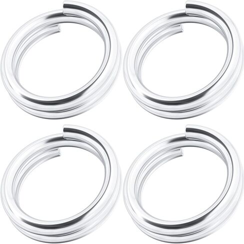 4pcs 925 Sterling Silver Split Jump Ring, 5mm Double Loops Round Jump Rings, Small Jewelry Clasp Connectors for Necklace Bracelet Earring Jewelry Making in Kuwait