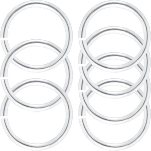 4pcs 925 Sterling Silver Split Jump Ring, 5mm Double Loops Round Jump Rings, Small Jewelry Clasp Connectors for Necklace Bracelet Earring Jewelry Making in Kuwait