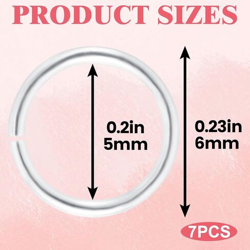 4pcs 925 Sterling Silver Split Jump Ring, 5mm Double Loops Round Jump Rings, Small Jewelry Clasp Connectors for Necklace Bracelet Earring Jewelry Making in Kuwait