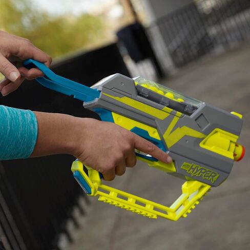 Nerf Hyper Fuel-20 Blaster, 20 Nerf Hyper Rounds, Up to 110 Fps Velocity, Hopper Fed, 20-Round Capacity, Easy Reload, Eyewear Included,Multicolor in Saudi Arabia