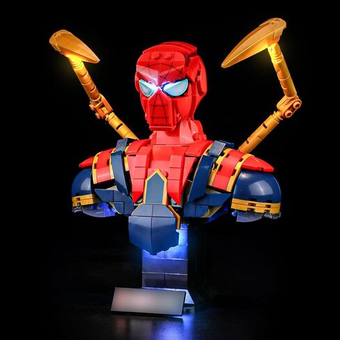 ضوء Lightailing لـ LEGO -76326 Iron Spider -Man - مجموعة إضاءة LED متوافقة مع نموذج لبنات البناء LEGO - لم يتم تضمين مجموعة الطراز in Kuwait