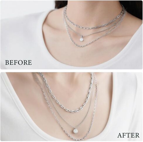 3 Pcs Necklace Extenders for Women 14K Gold Plated Necklace Extender Chain Extenders for Necklaces Anklet Bracelet Extender with Round Clasp Necklace Extension for Jewelry Making (1 2 3 Inch) in Kuwait
