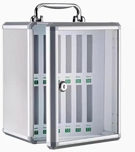 Cell Phone Storage Box 12-60 Slots Aluminum Alloy Phone Storage Cabinet Company Conference Mobile Phone Storage Cabinet for Classroom School Office(48) in Saudi Arabia