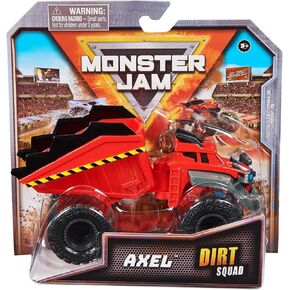 Monster Jam ، Axel Dirt Squad Squad Dump Truck Monster Truck with Parts Movid in Kuwait
