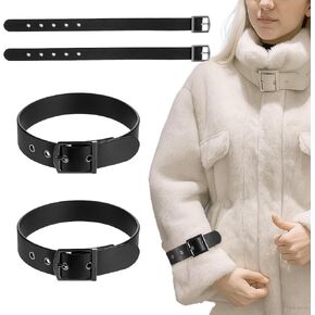 Traditional Kilt Extender Straps, 4 Pcs Adjustable Leather Band Cuff Belt Buckle,Buckle Extender For Shirt Coat Jacket Dress Bags DIY Craft,15.9x0.98in in Saudi Arabia