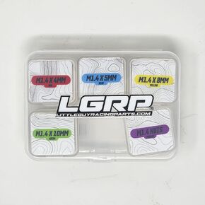 LGRP® Little Guy Racing Parts Refuel Hex Head Screw & Nut Hardware Kit 1.4mm (Black) for SCX24 1/24 Scale RC Car Truck 4mm 5mm 8mm 10mm Screws & 1.4 Non Locking Nuts 300 Piece Total LGRFH001 in Saudi Arabia