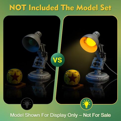 مجموعة الضوء المتوافقة مع Lego 21357 Pixar Luxo Jr Ideas - لا يوجد طراز فقط ضوء ، إكسسوارات الإضاءة LED متوافقة مع Lego Pixar Small Table Lamp (إصدار لمسة مخصصة) in Saudi Arabia