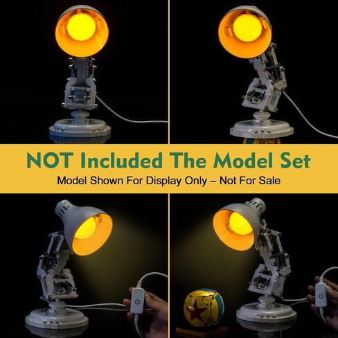 مجموعة الضوء المتوافقة مع Lego 21357 Pixar Luxo Jr Ideas - لا يوجد طراز فقط ضوء ، إكسسوارات الإضاءة LED متوافقة مع Lego Pixar Small Table Lamp (إصدار لمسة مخصصة) in Saudi Arabia