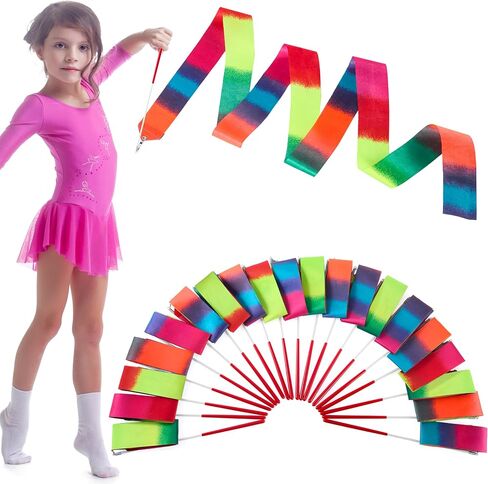 Joyin 10 PCS RIBBON Dancing Wands Party Party Set ، WAND RIPBON RIPBON GYMNASTICS WAND ، Princess Birthday Party Favors for Kids ، Guids Carnival ، Goody Bag Stuffs in Saudi Arabia
