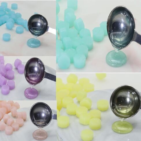 250Pcs Purple Mix Sealing Wax Beads for WaxSeal Stamp, WaxSeal Beads Set with 5 Colors Perfect for Gift Sealing, Letter Wax Sealing (250, Purple Mix) in Kuwait