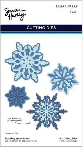 Spellbinders Etched Dies, Layering Snowflakes, Let It Snow in Saudi Arabia