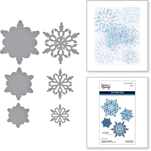Spellbinders Etched Dies, Layering Snowflakes, Let It Snow in Saudi Arabia