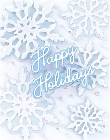 Spellbinders Etched Dies, Layering Snowflakes, Let It Snow in Saudi Arabia