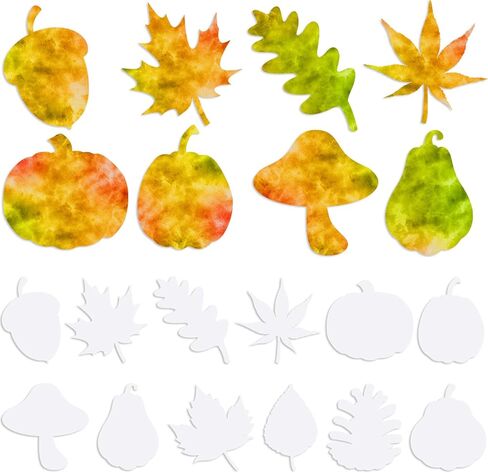 Epakh 144 PCS Fall Color Diffusing Paper 6 inch Acorns Maple Leave Pumpkins Mushroom Mape in Saudi Arabia