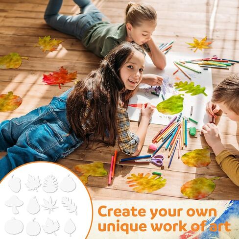 Epakh 144 PCS Fall Color Diffusing Paper 6 inch Acorns Maple Leave Pumpkins Mushroom Mape in Saudi Arabia