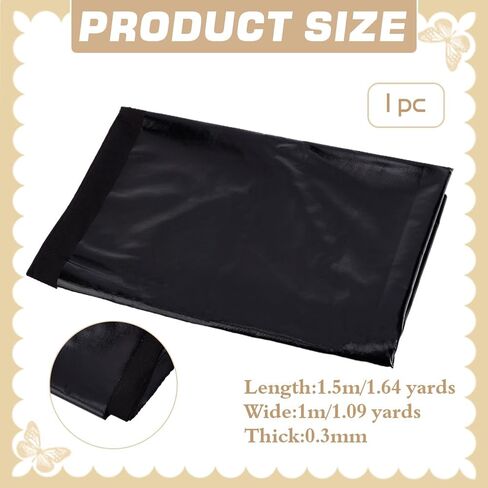 Ph Pandahall 1 ساحة النسيج الأسود المعدني رقائق معدنية 59 بوصة واسعة من الأقمشة اللامعة رقائق إبطال النسيج لعيد الهالوين DIY صياغة الحدث الزخرفة الأزياء Cosplay Package Christmas in Kuwait